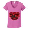 Ladies Heavy Cotton™ 100% Cotton V-Neck T-Shirt Thumbnail