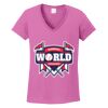 Ladies Heavy Cotton™ 100% Cotton V-Neck T-Shirt Thumbnail
