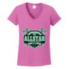 Ladies Heavy Cotton™ 100% Cotton V-Neck T-Shirt Thumbnail