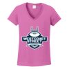 Ladies Heavy Cotton™ 100% Cotton V-Neck T-Shirt Thumbnail