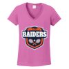 Ladies Heavy Cotton™ 100% Cotton V-Neck T-Shirt Thumbnail