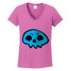 Ladies Heavy Cotton™ 100% Cotton V-Neck T-Shirt Thumbnail