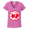 Ladies Heavy Cotton™ 100% Cotton V-Neck T-Shirt Thumbnail