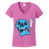 Ladies Heavy Cotton™ 100% Cotton V-Neck T-Shirt Thumbnail