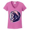 Ladies Heavy Cotton™ 100% Cotton V-Neck T-Shirt Thumbnail