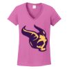 Ladies Heavy Cotton™ 100% Cotton V-Neck T-Shirt Thumbnail
