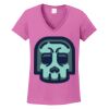 Ladies Heavy Cotton™ 100% Cotton V-Neck T-Shirt Thumbnail