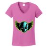 Ladies Heavy Cotton™ 100% Cotton V-Neck T-Shirt Thumbnail