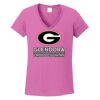 Ladies Heavy Cotton™ 100% Cotton V-Neck T-Shirt Thumbnail