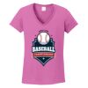 Ladies Heavy Cotton™ 100% Cotton V-Neck T-Shirt Thumbnail