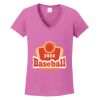 Ladies Heavy Cotton™ 100% Cotton V-Neck T-Shirt Thumbnail