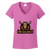 Ladies Heavy Cotton™ 100% Cotton V-Neck T-Shirt Thumbnail
