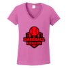 Ladies Heavy Cotton™ 100% Cotton V-Neck T-Shirt Thumbnail