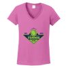 Ladies Heavy Cotton™ 100% Cotton V-Neck T-Shirt Thumbnail