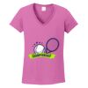 Ladies Heavy Cotton™ 100% Cotton V-Neck T-Shirt Thumbnail
