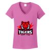 Ladies Heavy Cotton™ 100% Cotton V-Neck T-Shirt Thumbnail