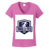 Ladies Heavy Cotton™ 100% Cotton V-Neck T-Shirt Thumbnail