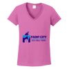 Ladies Heavy Cotton™ 100% Cotton V-Neck T-Shirt Thumbnail