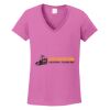 Ladies Heavy Cotton™ 100% Cotton V-Neck T-Shirt Thumbnail