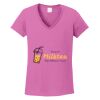 Ladies Heavy Cotton™ 100% Cotton V-Neck T-Shirt Thumbnail