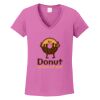 Ladies Heavy Cotton™ 100% Cotton V-Neck T-Shirt Thumbnail