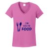 Ladies Heavy Cotton™ 100% Cotton V-Neck T-Shirt Thumbnail