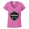 Ladies Heavy Cotton™ 100% Cotton V-Neck T-Shirt Thumbnail