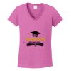 Ladies Heavy Cotton™ 100% Cotton V-Neck T-Shirt Thumbnail
