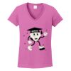 Ladies Heavy Cotton™ 100% Cotton V-Neck T-Shirt Thumbnail