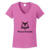Ladies Heavy Cotton™ 100% Cotton V-Neck T-Shirt Thumbnail