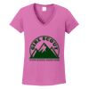 Ladies Heavy Cotton™ 100% Cotton V-Neck T-Shirt Thumbnail