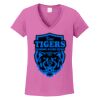 Ladies Heavy Cotton™ 100% Cotton V-Neck T-Shirt Thumbnail