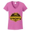 Ladies Heavy Cotton™ 100% Cotton V-Neck T-Shirt Thumbnail