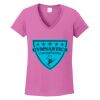 Ladies Heavy Cotton™ 100% Cotton V-Neck T-Shirt Thumbnail