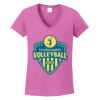 Ladies Heavy Cotton™ 100% Cotton V-Neck T-Shirt Thumbnail