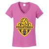Ladies Heavy Cotton™ 100% Cotton V-Neck T-Shirt Thumbnail