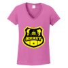 Ladies Heavy Cotton™ 100% Cotton V-Neck T-Shirt Thumbnail