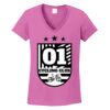 Ladies Heavy Cotton™ 100% Cotton V-Neck T-Shirt Thumbnail