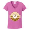 Ladies Heavy Cotton™ 100% Cotton V-Neck T-Shirt Thumbnail
