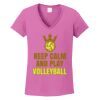 Ladies Heavy Cotton™ 100% Cotton V-Neck T-Shirt Thumbnail