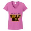 Ladies Heavy Cotton™ 100% Cotton V-Neck T-Shirt Thumbnail
