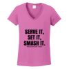 Ladies Heavy Cotton™ 100% Cotton V-Neck T-Shirt Thumbnail