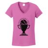 Ladies Heavy Cotton™ 100% Cotton V-Neck T-Shirt Thumbnail