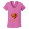 Ladies Heavy Cotton™ 100% Cotton V-Neck T-Shirt Thumbnail