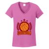 Ladies Heavy Cotton™ 100% Cotton V-Neck T-Shirt Thumbnail