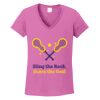 Ladies Heavy Cotton™ 100% Cotton V-Neck T-Shirt Thumbnail