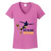 Ladies Heavy Cotton™ 100% Cotton V-Neck T-Shirt Thumbnail