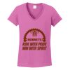 Ladies Heavy Cotton™ 100% Cotton V-Neck T-Shirt Thumbnail