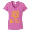 Ladies Heavy Cotton™ 100% Cotton V-Neck T-Shirt Thumbnail