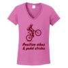 Ladies Heavy Cotton™ 100% Cotton V-Neck T-Shirt Thumbnail